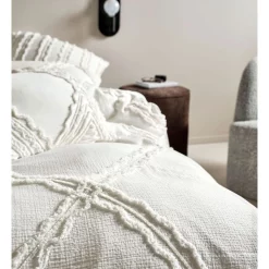 Linen House Heather Quilt Cover Set White -Sheridan Sales Store unnamed file 605