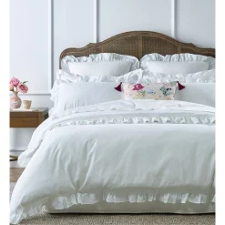 Heritage Everley Quilt Cover Set In White