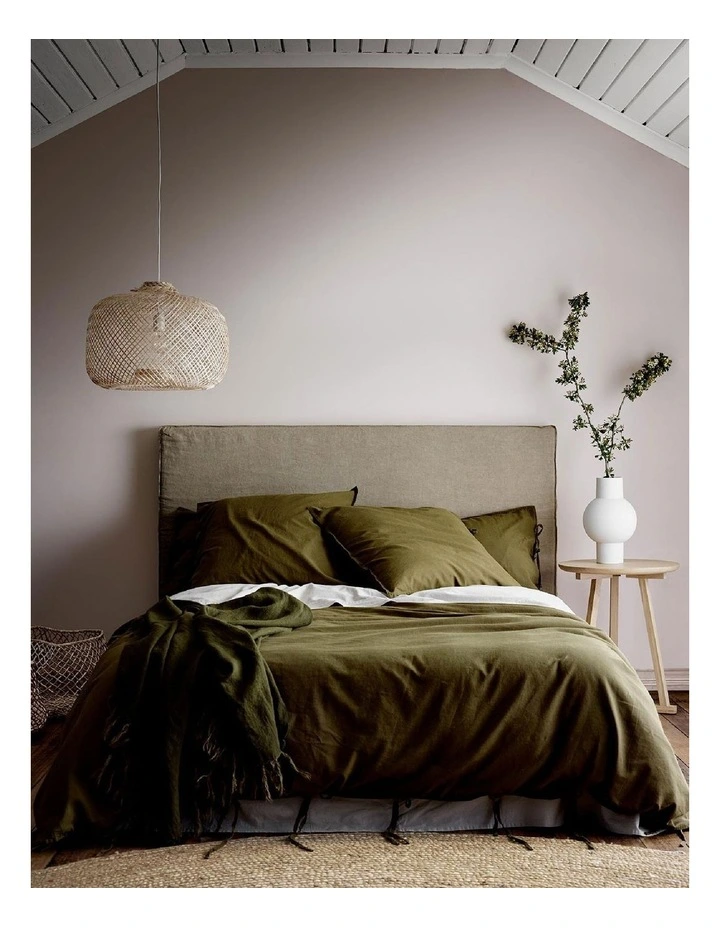 Aura Home Maison Vintage Bedlinen Collection In Khaki 3 Aura Home Maison Vintage Bedlinen Collection In Khaki