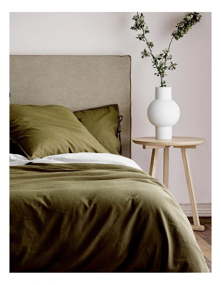 Aura Home Maison Vintage Bedlinen Collection In Khaki 4 Aura Home Maison Vintage Bedlinen Collection In Khaki - Image 2