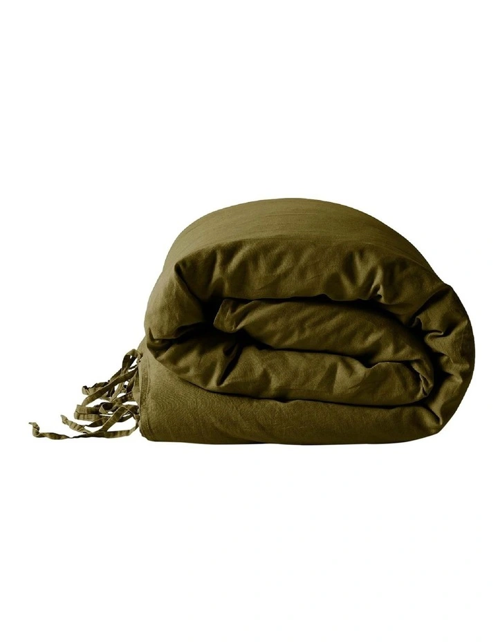 Aura Home Maison Vintage Bedlinen Collection In Khaki 5 Aura Home Maison Vintage Bedlinen Collection In Khaki - Image 3