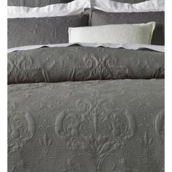 Alternative view of Heritage Everly Quilt Cover Grey