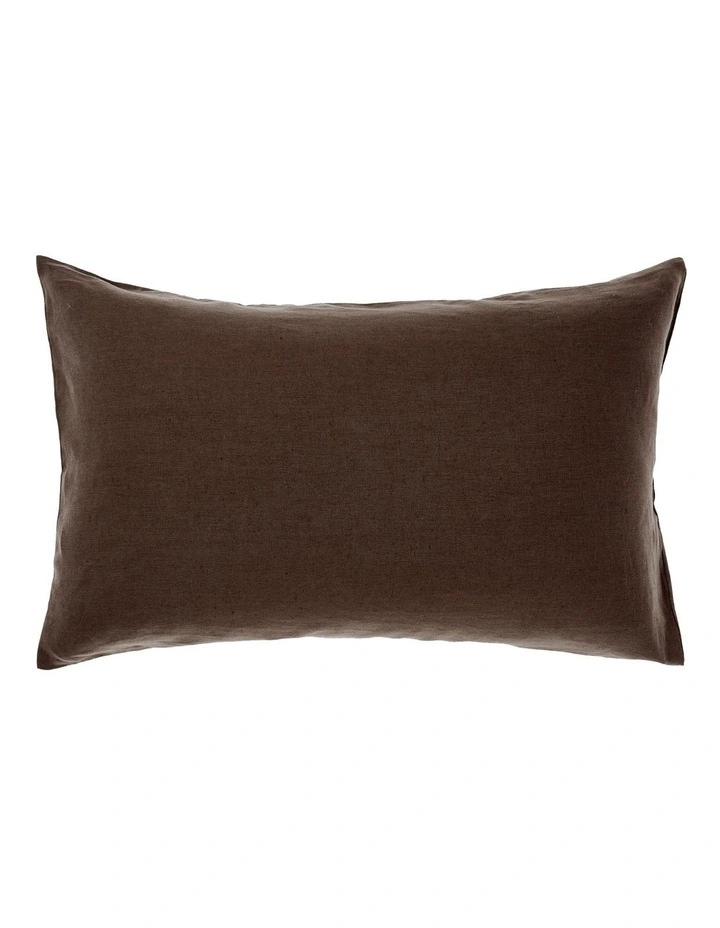 Linen House Nimes Linen Quilt Cover Set In Espresso 5 Linen House Nimes Linen Quilt Cover Set In Espresso - Image 3