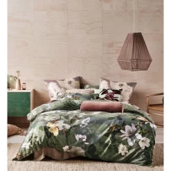 Linen House Rosalia Quilt Cover Set In Jade