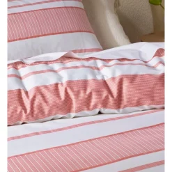 Vue Porter Stripe Cotton Quilt Cover Set In Pink/White -Sheridan Sales Store unnamed file 671