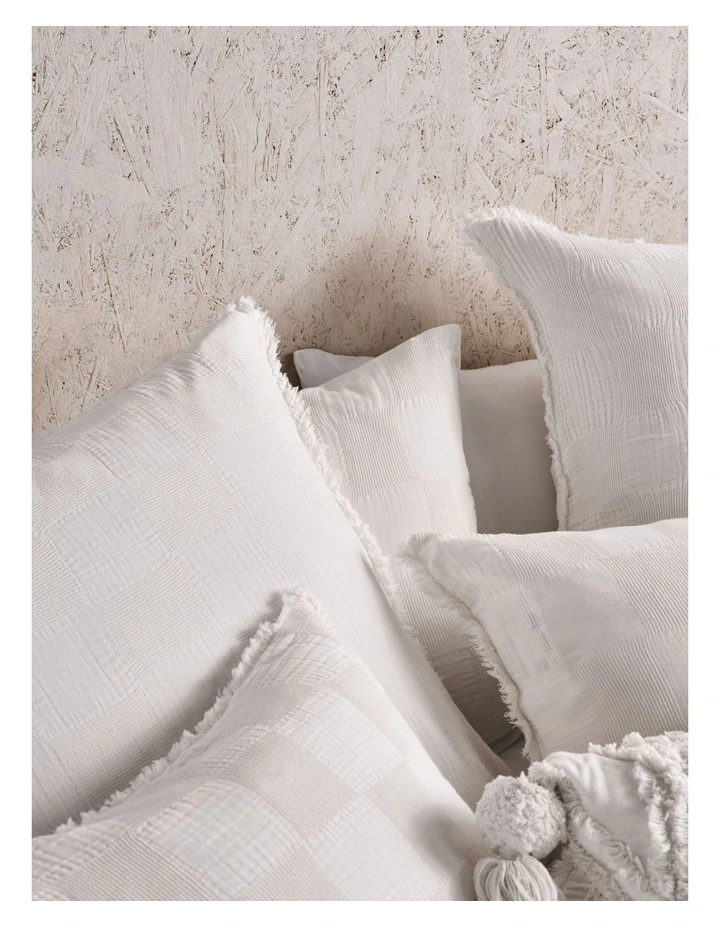 Linen House Capri Quilt Cover Set In White 4 Linen House Capri Quilt Cover Set In White - Image 2