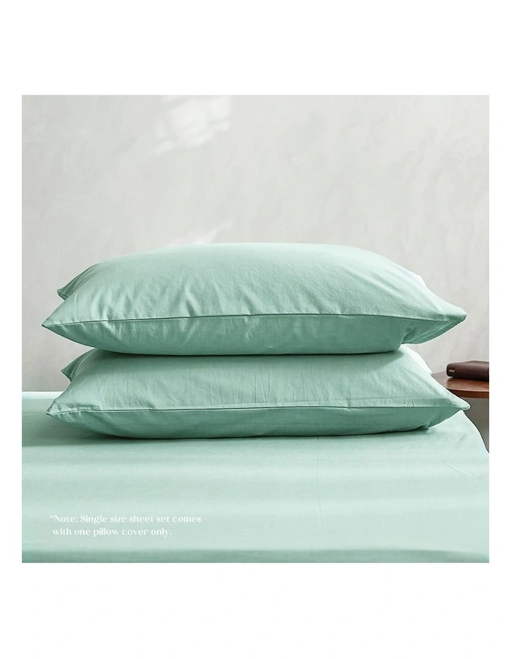 Cosy Club Single Duvet Cover Quilt Set In Green 6 Cosy Club Single Duvet Cover Quilt Set In Green - Image 4