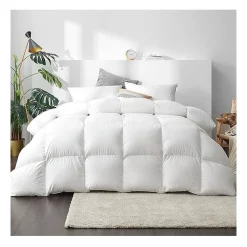 Alternative view of Giselle Bedding King Size Light Weight Duck Down Quilt In White