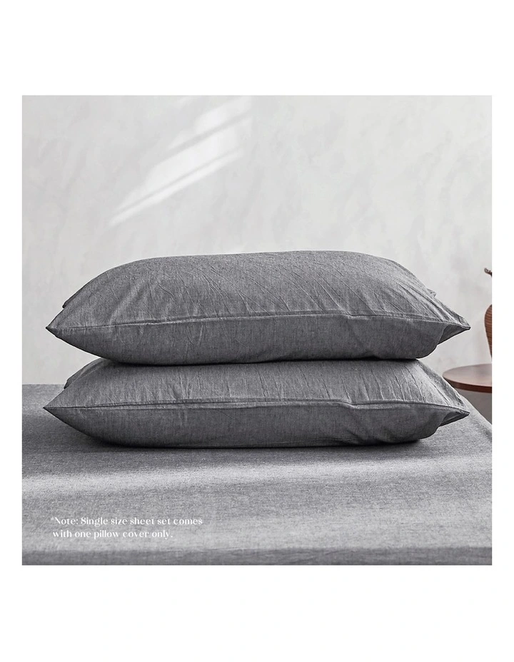 Cosy Club Single Duvet Cover Quilt Set In Black 6 Cosy Club Single Duvet Cover Quilt Set In Black - Image 4