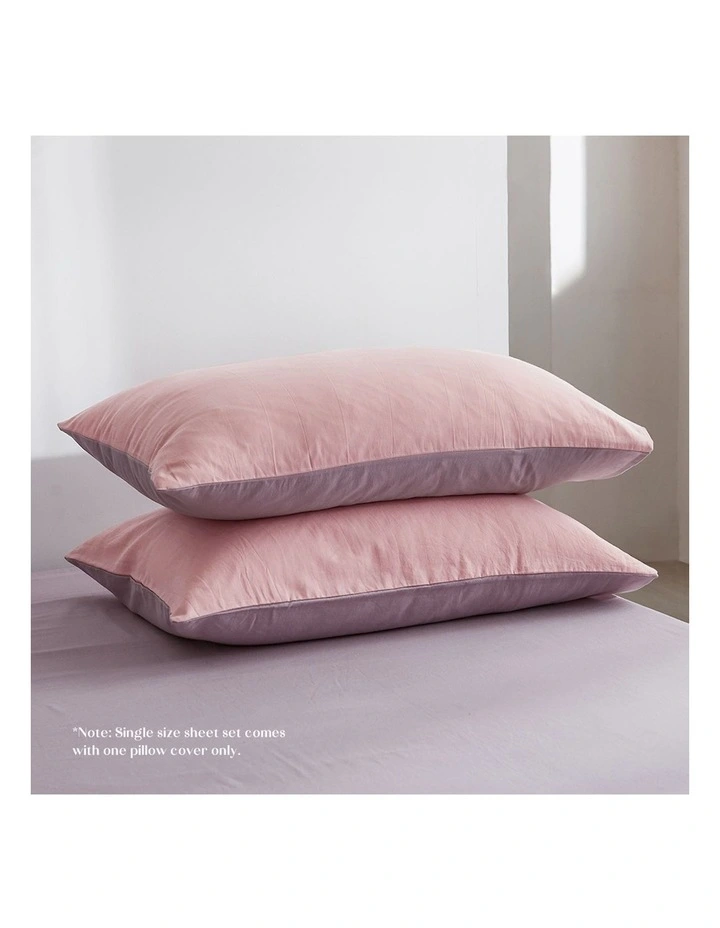 Cosy Club Queen Duvet Cover Quilt Set In Candy Floss 5 Cosy Club Queen Duvet Cover Quilt Set In Candy Floss - Image 3