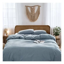 Alternative view of Cosy Club Queen Duvet Cover Quilt Set In Blue