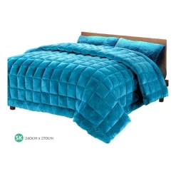 Giselle Bedding Super King Faux Mink Quilt In Teal 8 Giselle Bedding Super King Faux Mink Quilt In Teal -Sheridan Sales Store unnamed file 733