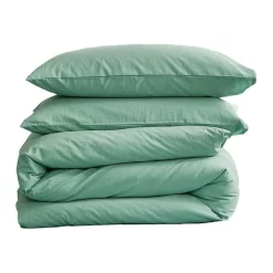 Cosy Club Double Duvet Cover Quilt Set In Green