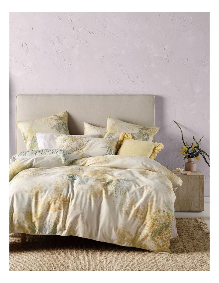 Linen House Mimosa Quilt Cover Set In Yellow 3 Linen House Mimosa Quilt Cover Set In Yellow