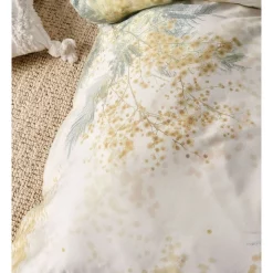 Alternative view of Linen House Mimosa Quilt Cover Set In Yellow