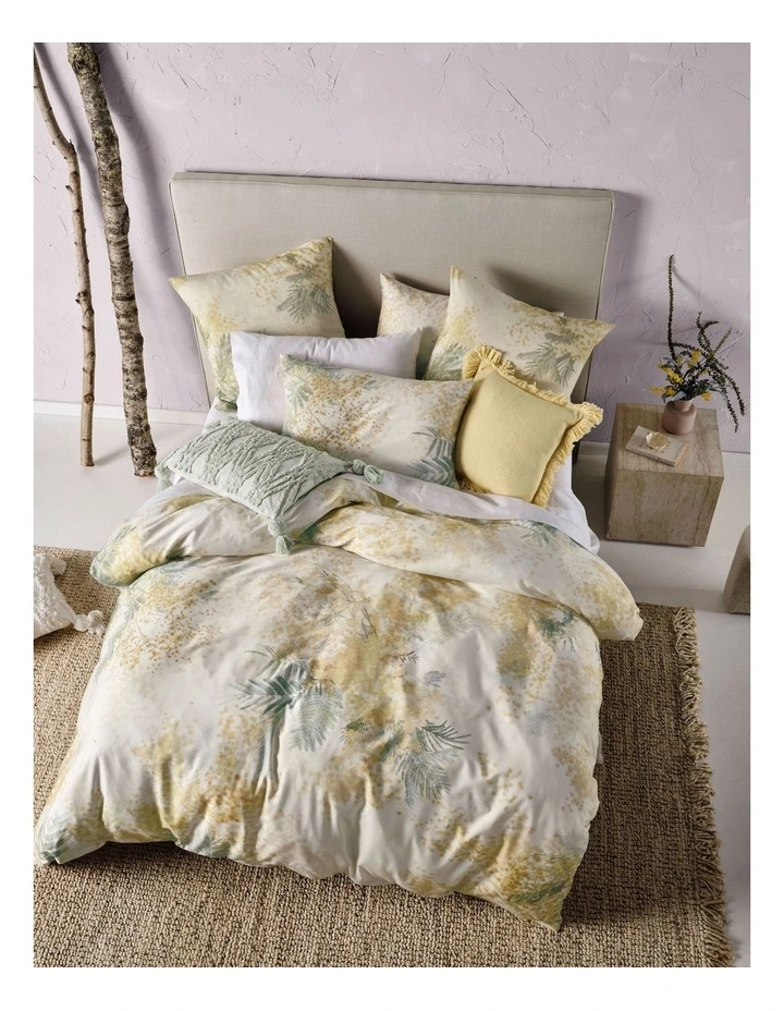 Linen House Mimosa Quilt Cover Set In Yellow 5 Linen House Mimosa Quilt Cover Set In Yellow - Image 3