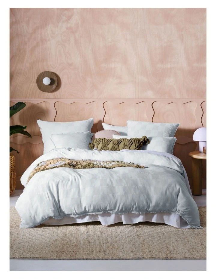 Linen House Capri Quilt Cover Set In Sky 3 Linen House Capri Quilt Cover Set In Sky
