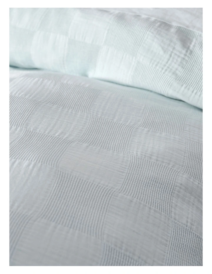 Linen House Capri Quilt Cover Set In Sky 4 Linen House Capri Quilt Cover Set In Sky - Image 2
