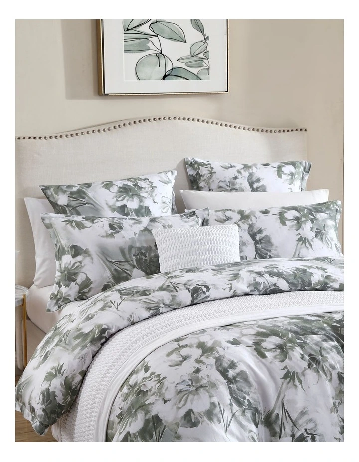 Private Collection Lottie Quilt Cover Set In Sage 5 Private Collection Lottie Quilt Cover Set In Sage - Image 3