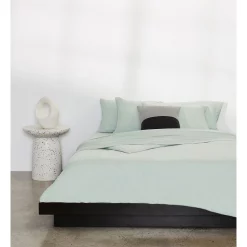 Calvin Klein Modern Cotton Harrison Quilt Cover In Mint Sandstone -Sheridan Sales Store unnamed file 778