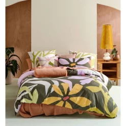 Linen House Avery Quilt Cover Set In Multi