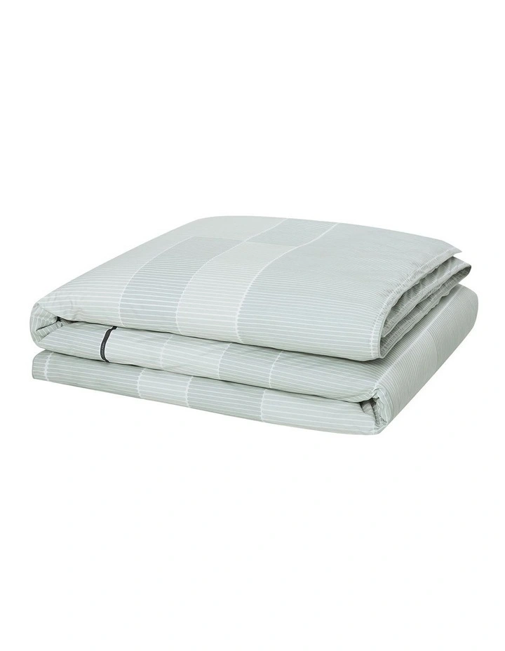 Calvin Klein Monochrome Essentials Quilt Cover Set In Mint Grey 8 Calvin Klein Monochrome Essentials Quilt Cover Set In Mint Grey - Image 6