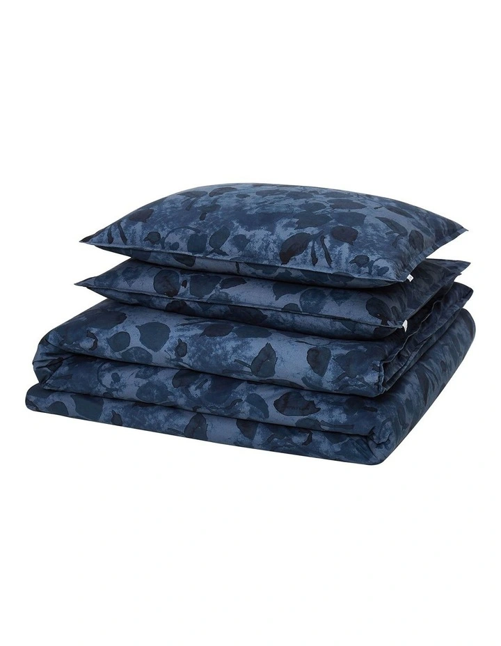 Calvin Klein Shadow Blooms Quilt Cover Set In Indigo 4 Calvin Klein Shadow Blooms Quilt Cover Set In Indigo - Image 2