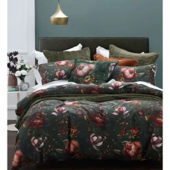 M.M Linen Mellini Quilt Cover Set In Green