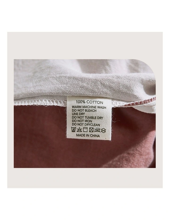 Cosy Club Cotton Duvet Single Quilt Cover Set In Red/Beige 9 Cosy Club Cotton Duvet Single Quilt Cover Set In Red/Beige - Image 7