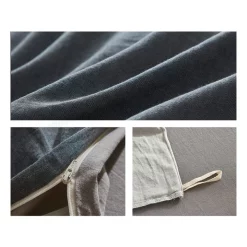 Cosy Club Cotton Duvet Single Quilt Cover Set In Blue/Dark Grey 8 Cosy Club Cotton Duvet Single Quilt Cover Set In Blue/Dark Grey -Sheridan Sales Store unnamed file 850