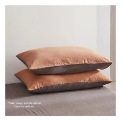 Cosy Club Cotton King Sheet Set In Orange/Brown 12 Cosy Club Cotton King Sheet Set In Orange/Brown -Sheridan Sales Store unnamed file 901