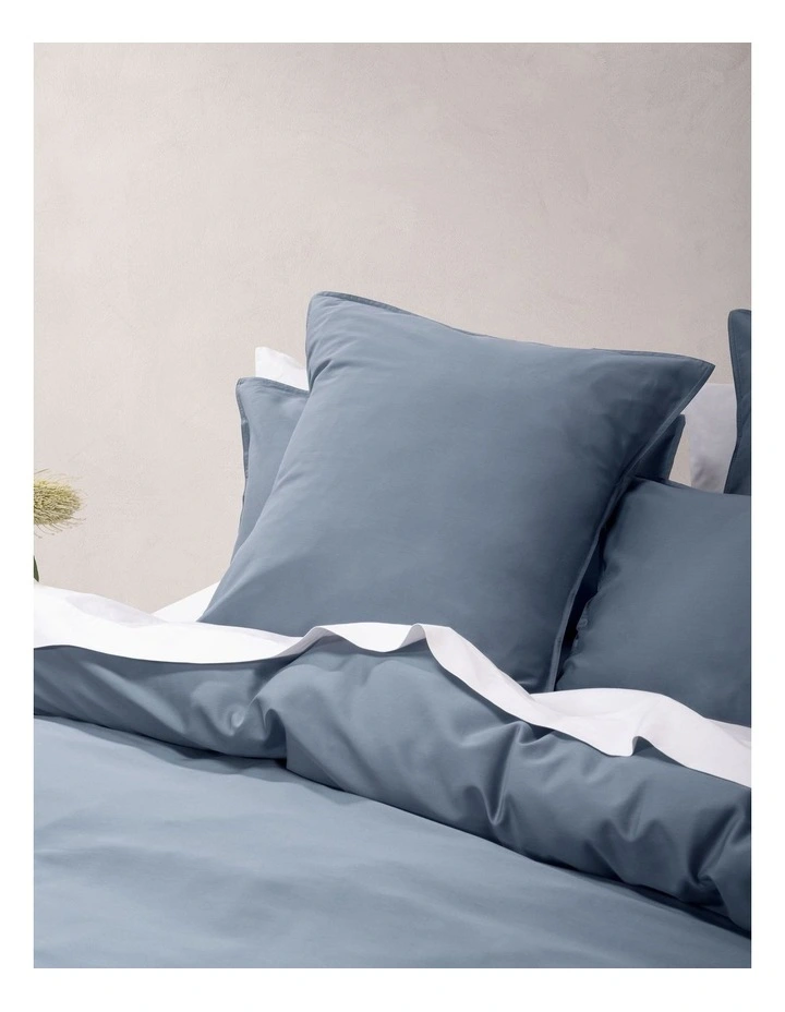 Linen House Nara 400TC Bamboo Cotton Quilt Cover Set Bluestone 5 Linen House Nara 400TC Bamboo Cotton Quilt Cover Set Bluestone - Image 3