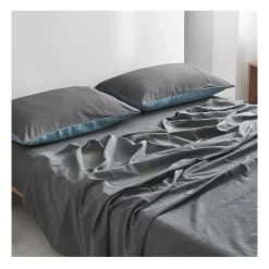 Cosy Club Double Cotton Sheet Set In Blue