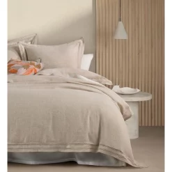 Sheridan Wittman Tailored Quilt Cover In Flax